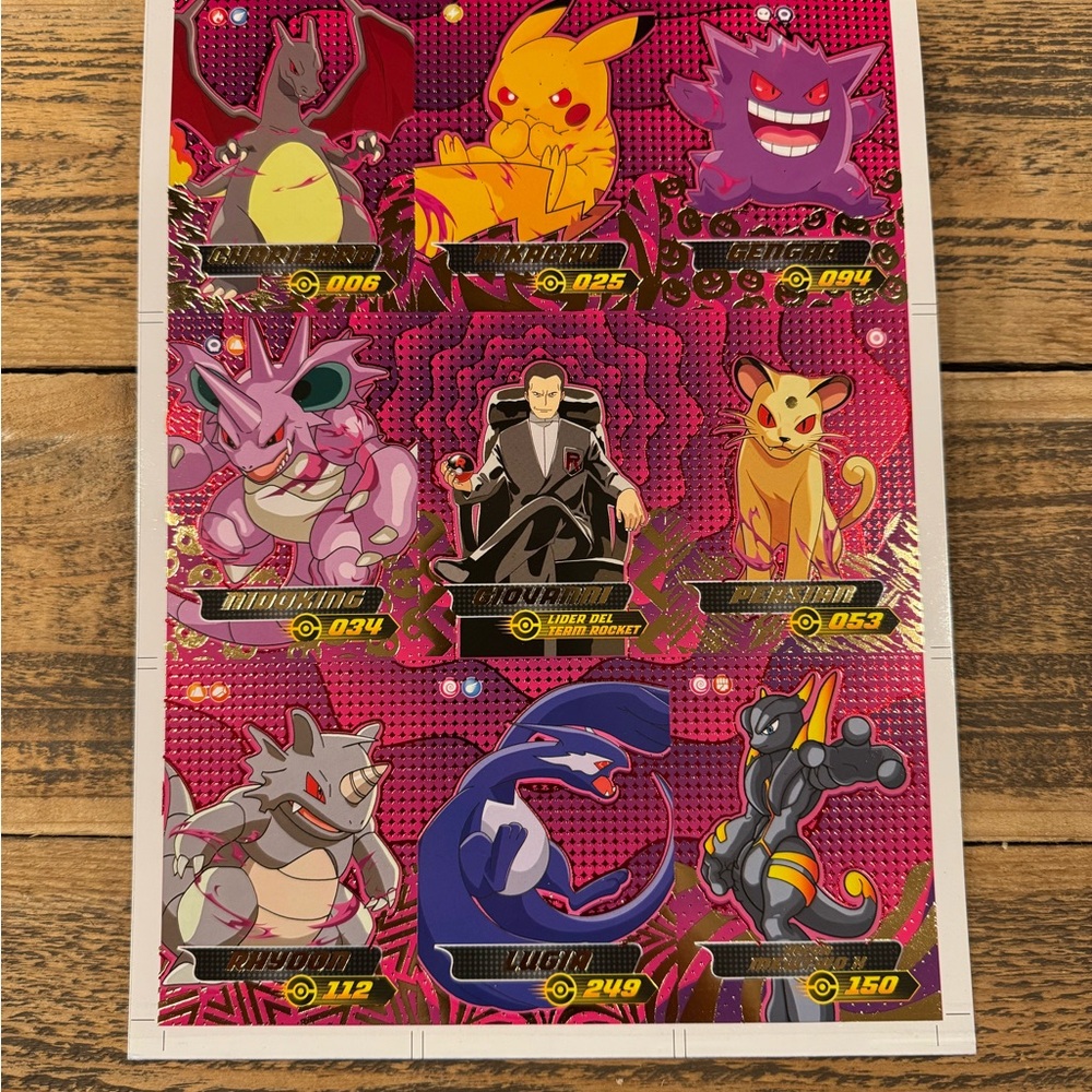 Pokédex Vol 3 Uncut Shadow Sheet
